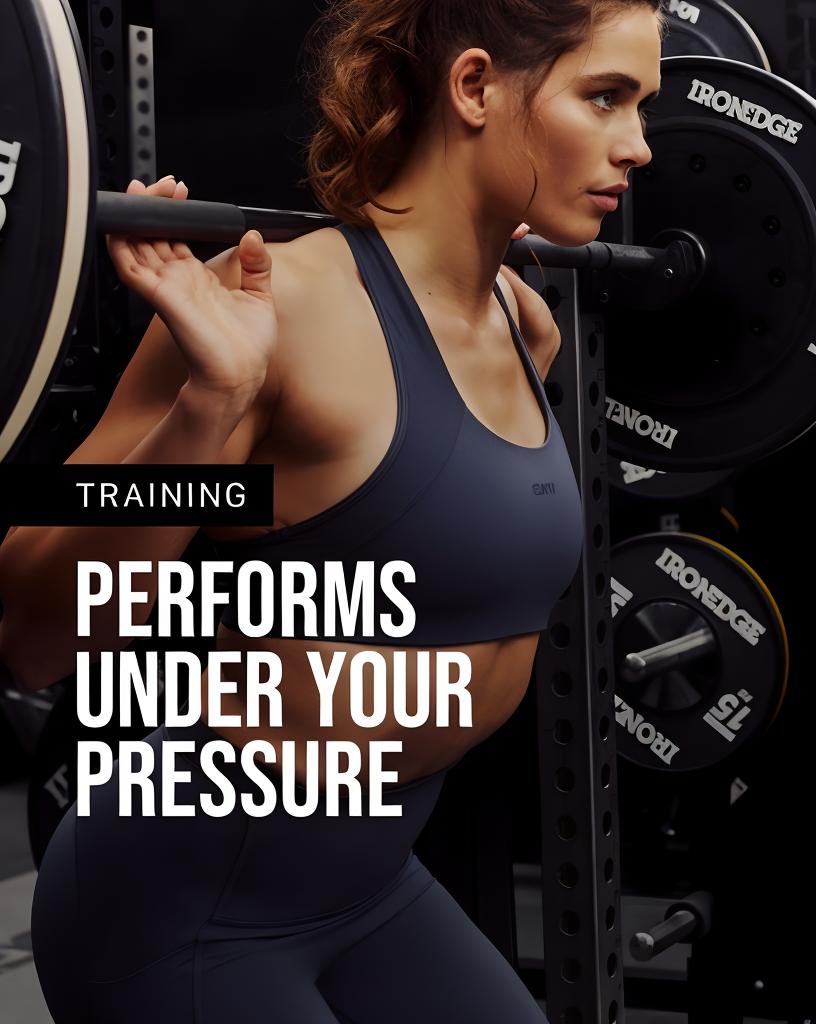 Trainer timing a woman doing a plank